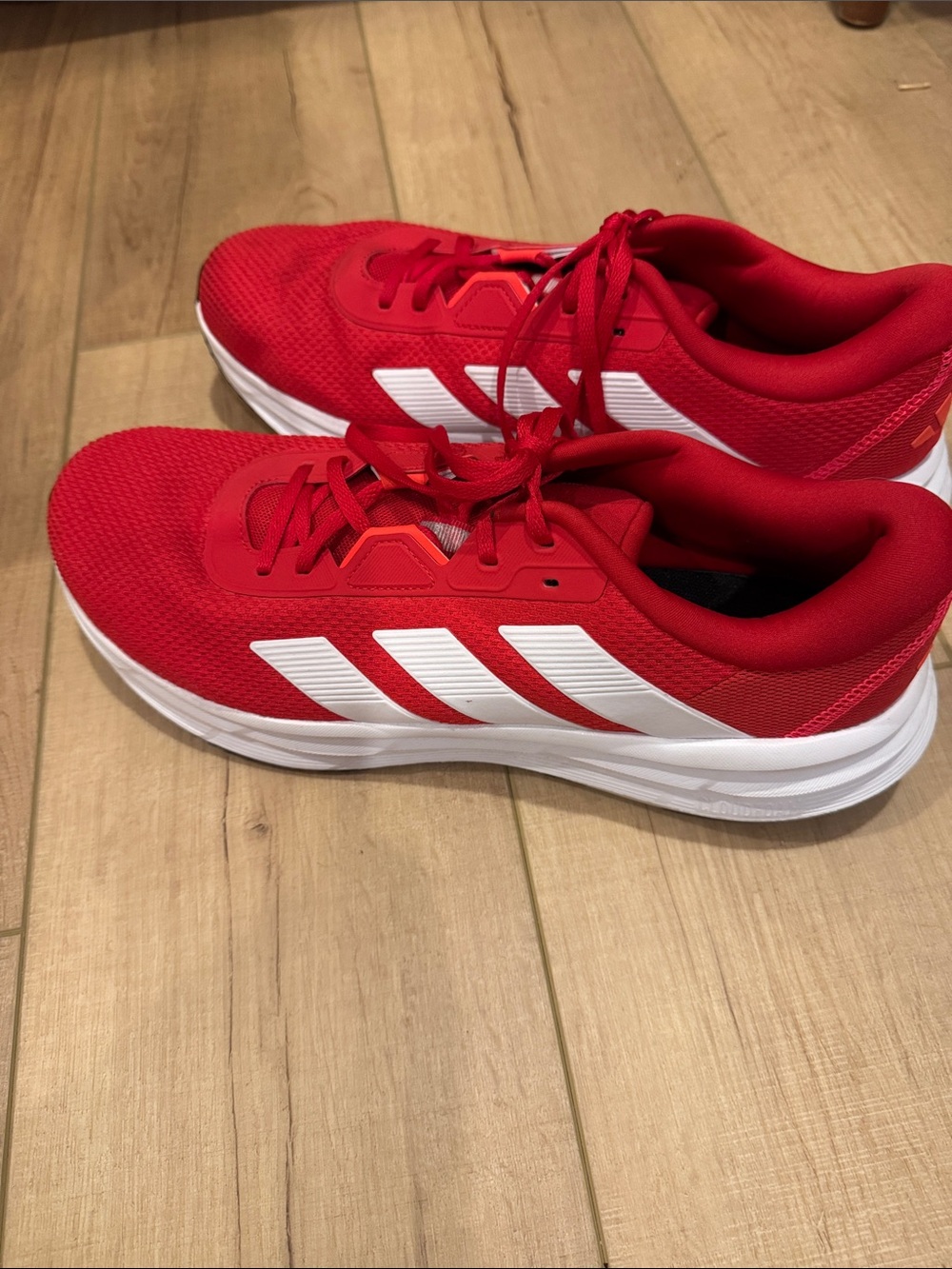 Men’s adidas Red and White Athletic Running Shoes- size 13